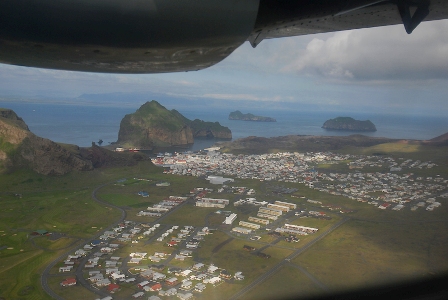 Flight over Westmann